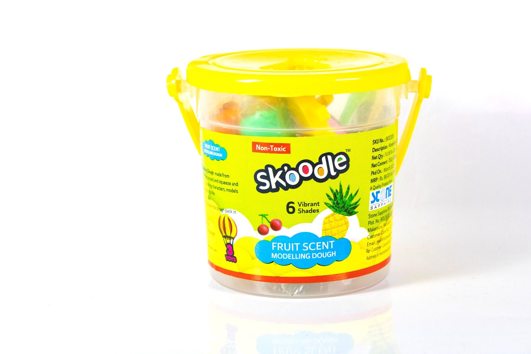Skoodle Fruit Scent Modelling Dough Set (25 Gm X 6 Shades)