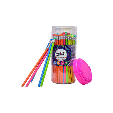 Skoodle 100 Neon Pencils Jar
