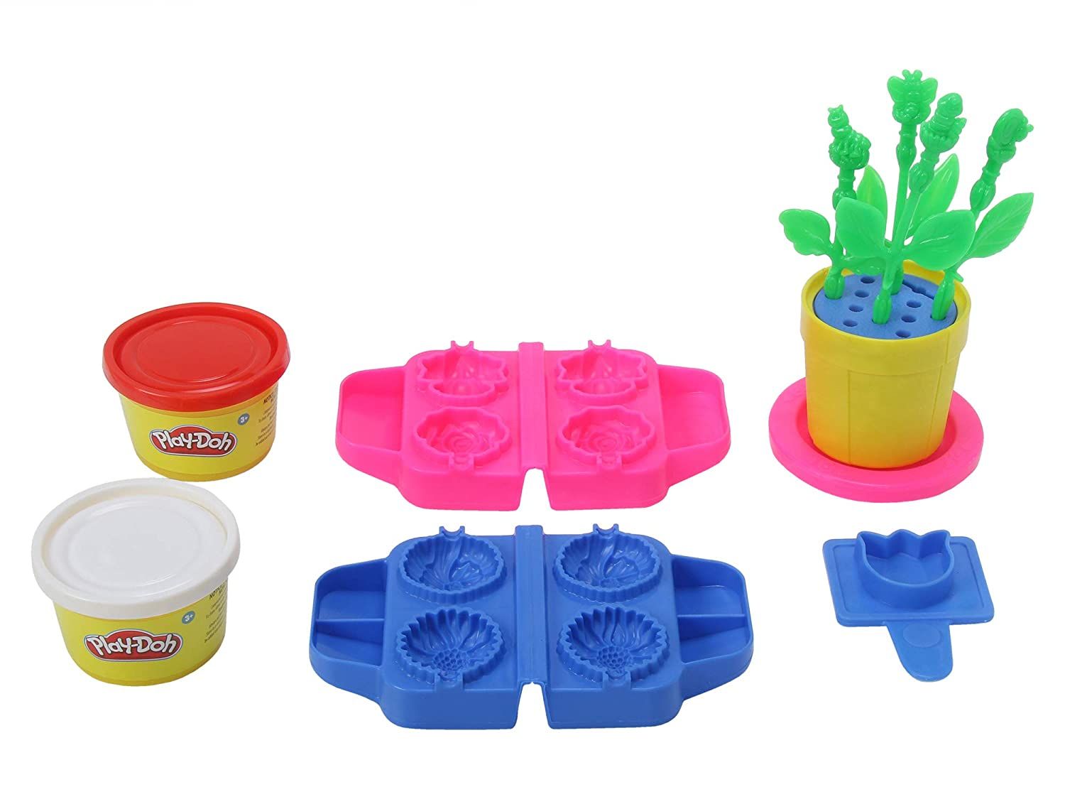 Play Doh Rose Garden Playset for Kids 3 Years and Up with 2 Non Toxic Colors