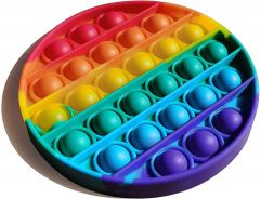 Skoodle PopIt Bubble Fidget Toy  - Round Shape Rainbow