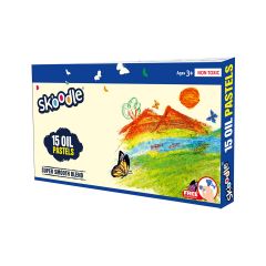 SKOODLE Oil Pastels Pack of 15 Shades