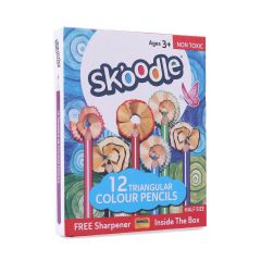 Skoodle 12 Triangular Mini Colour Pencils