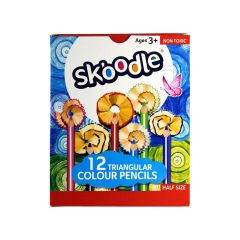 Skoodle 12 Triangular Mini Colour Pencils