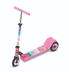 Skoodle Power Play Jungle Friends - Magical Unicorn 3 Wheel Kick Scooter (Pink)