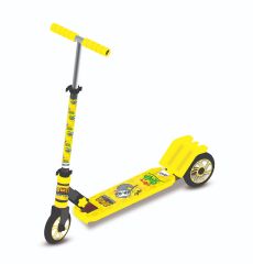 Skoodle Power Play Jungle Friends - Cute Sloth 3 Wheel Kick Scooter (Yellow)