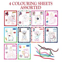 Skoodle 8 Colouring Sheets Assorted (Design May Vary Based On Availability)