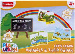 Funskool Play and Learn Animals and Their Babies