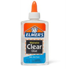 Elmer's Washable No-Run School Glue, 5 oz Bottle, Clear