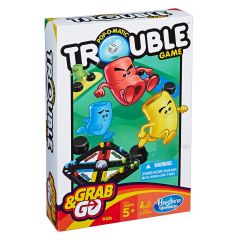 Hasbro Gaming Pop-O-Matic Trouble Grab & Go Game