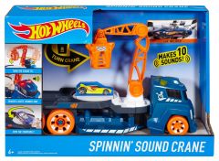 Hot Wheels Spinning Sound Crane for Boys age 48M+ (Multicolor)