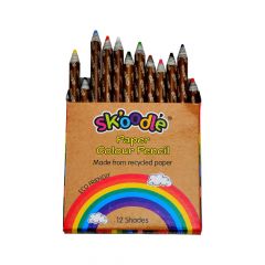 Skoodle 12 Mini Paper Colour Pencils
