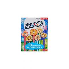 
Skoodle 10 Triangular Mini Colour Pencils
