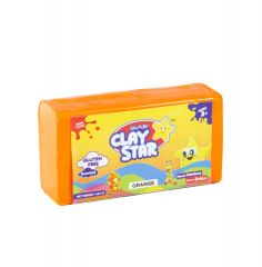 Skoodle Clay Star Orange Colour Clay Bar For Kids 454 gms
